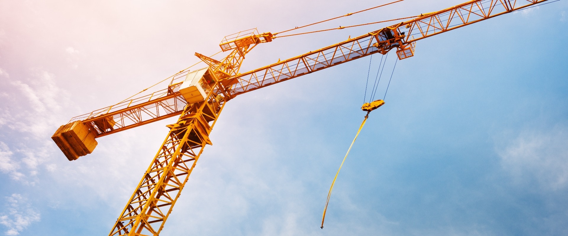 Construction site with crane